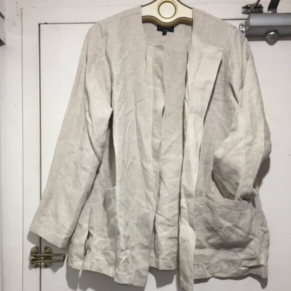 KIMINA TORONTO BUTTON DOWN LINEN JACKETS SIZE XL - Picture 9 of 11